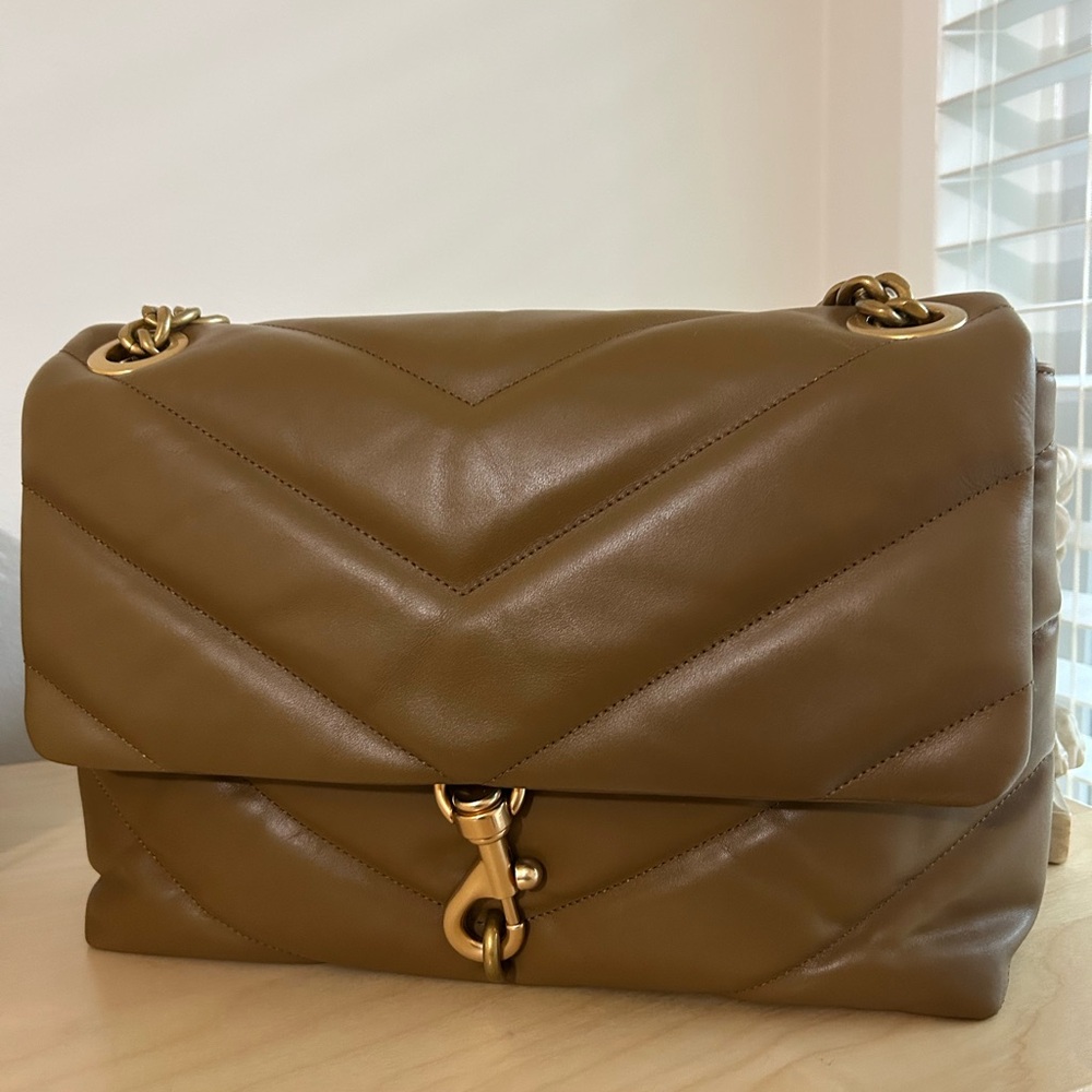 Rebecca Minkoff Edie Tan Leather Shoulder Bag